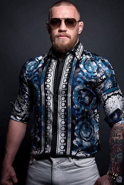 conor mcgregor versace shirt